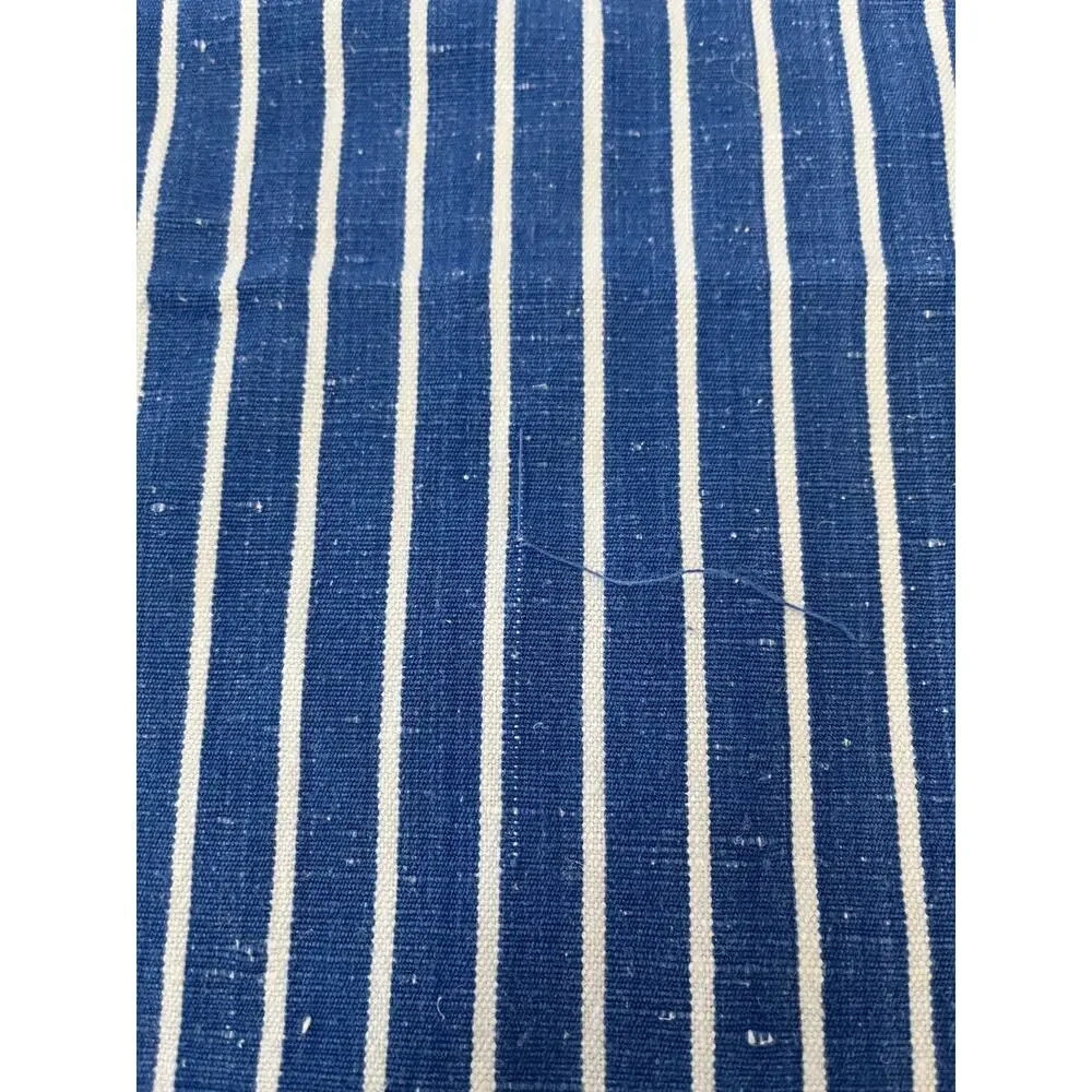 Linen Napkin Set of 4 Blue Striped Pattern 20